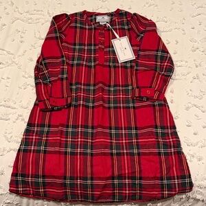Red Plaid Kids Pajama Nightgown